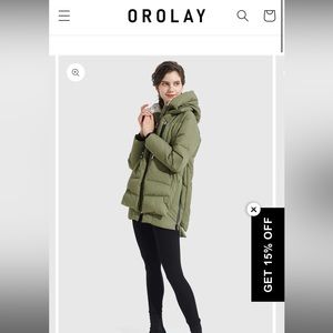 Orolay womens thickened down jacket